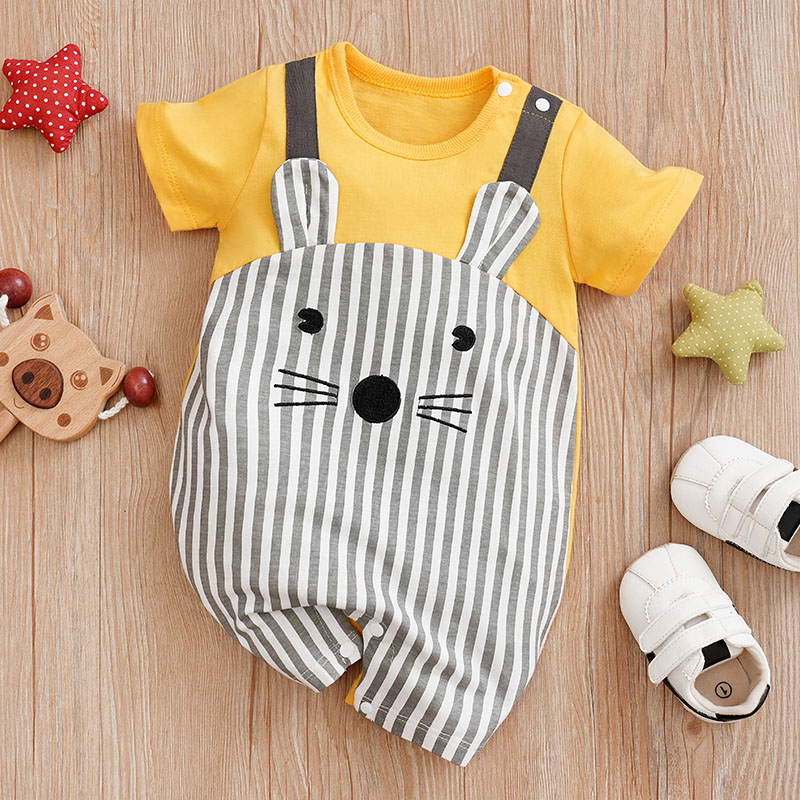Baby Clothing Display Stand - رومبير لحديثي الولادة بأكمام قصيرة ،