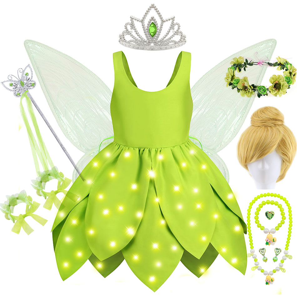 Baby Clothing For Girls - طفلة تينكر بيل فستان جنية الطفل