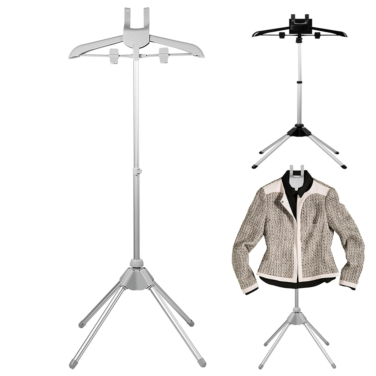 Baby Clothing Display Stand - قابل للطي تلسكوبي الملابس ، حامل