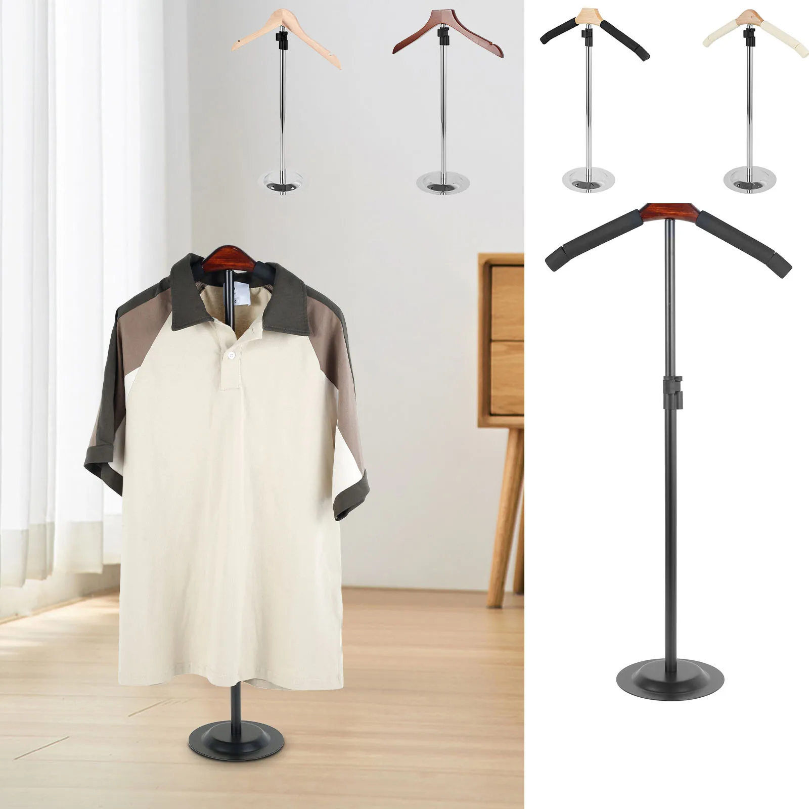Baby Clothing Display Stand - حامل عرض قمصان قابل لتعديل الارتفاع،