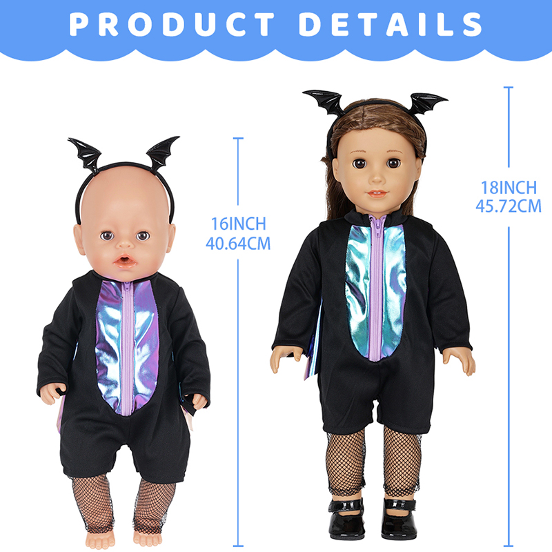 مجموعة ملابس للدمى مقاس 16-18  - مراجعة Baby Clothing Items وسعره