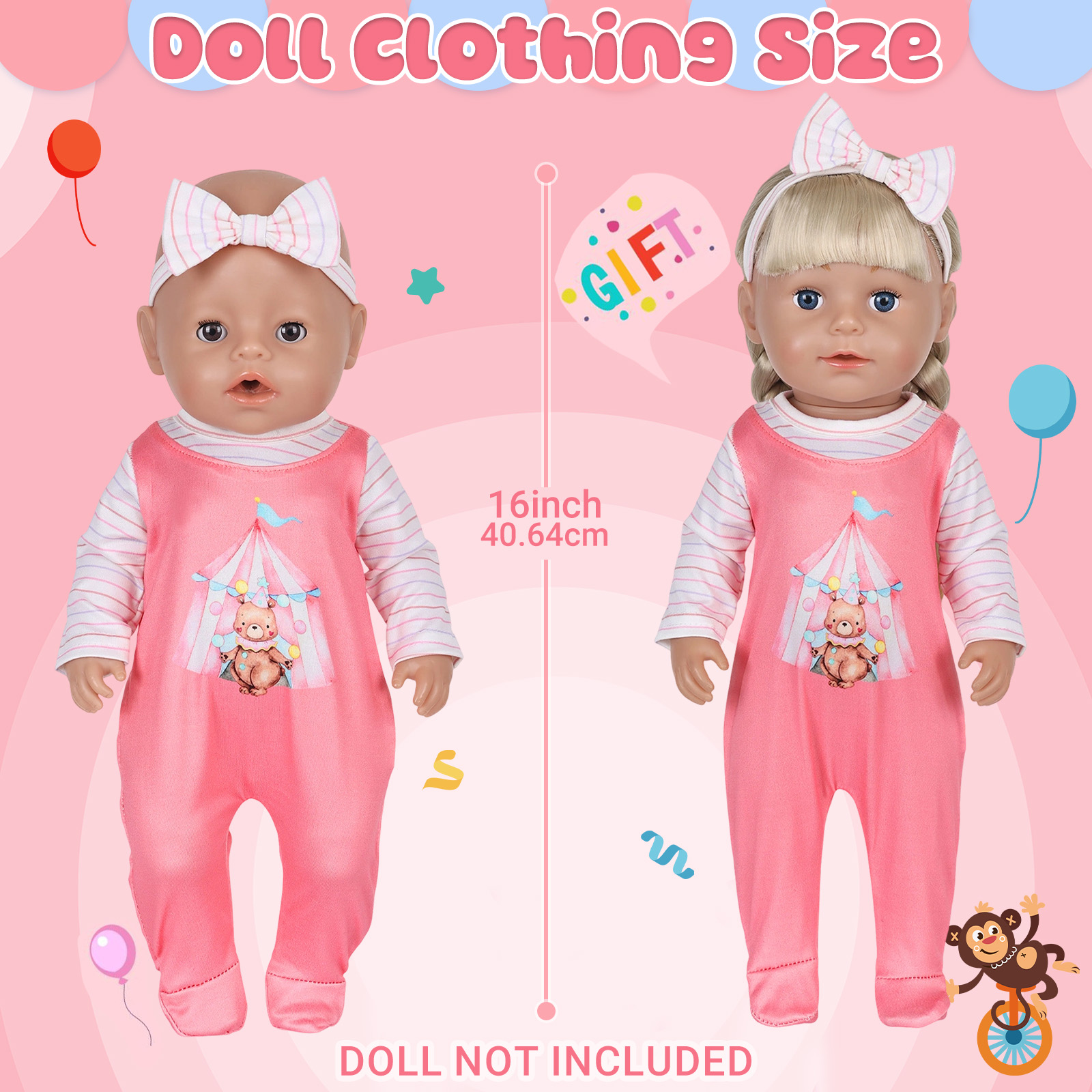 ملابس دمى للأطفال بحجم 16-18 ب - مراجعة Baby Clothing Items وسعره