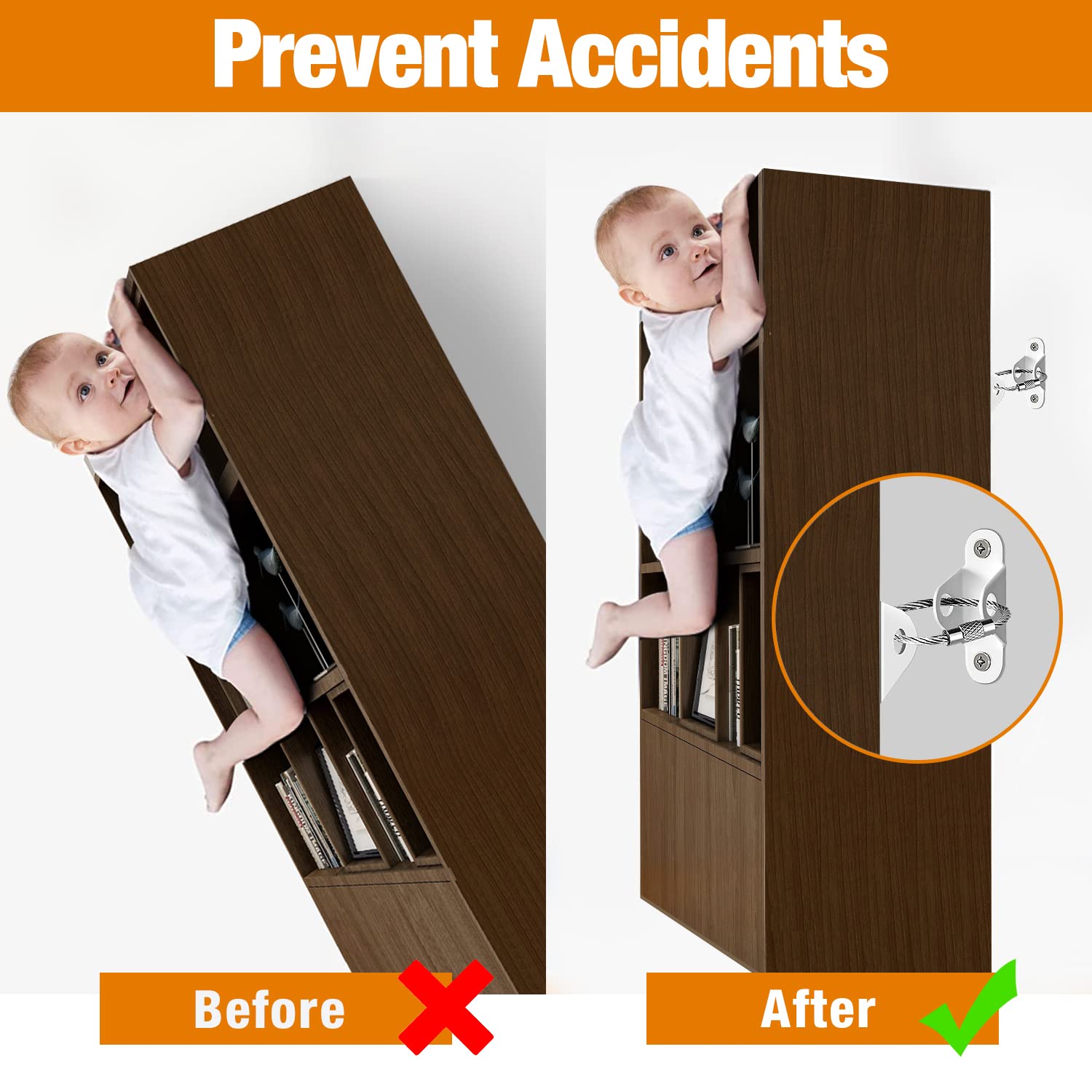 مثبت أثاث مضاد لانقلاب الأطفال - مراجعة Baby Clothing Cupboard وسعره