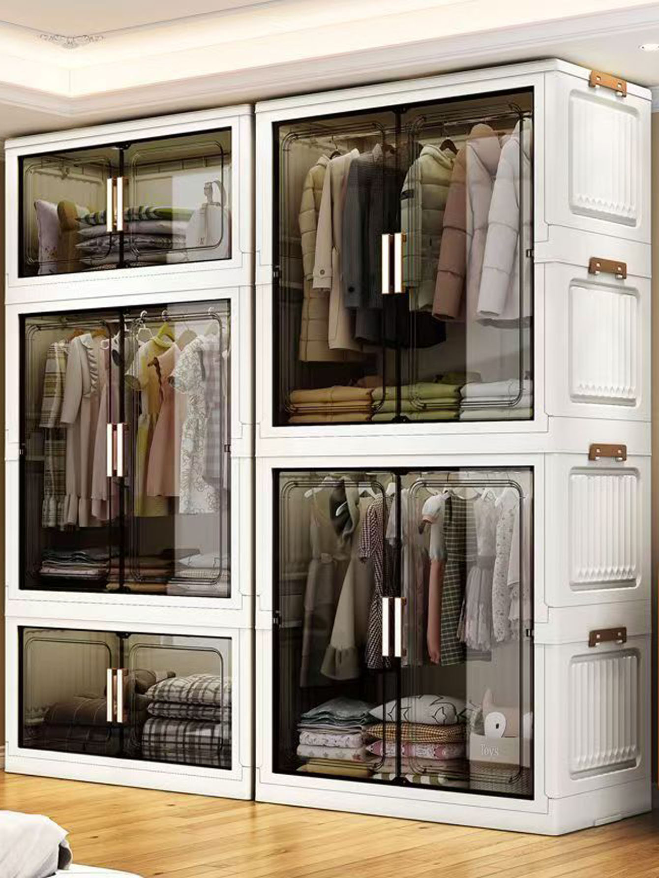خزانة تخزين قابلة للطي سميكة،  - مراجعة Baby Clothing Cupboard وسعره
