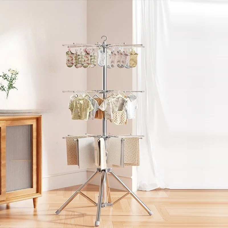 رف تجفيف ملابس الأطفال - منظم  - مراجعة Baby Clothing Display Stand وسعره