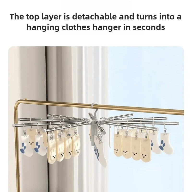 رف تجفيف ملابس الأطفال - منظم  - مراجعة Baby Clothing Display Stand وسعره
